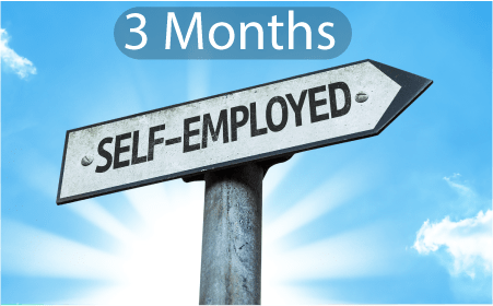 3 months self employed mortgage